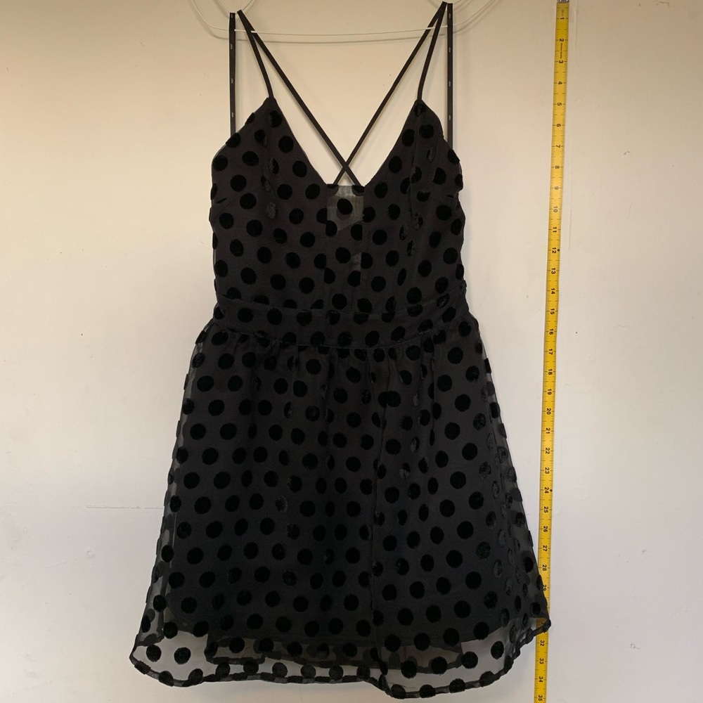J.O.A. JOA Polka dot  see-through dot dress 👗